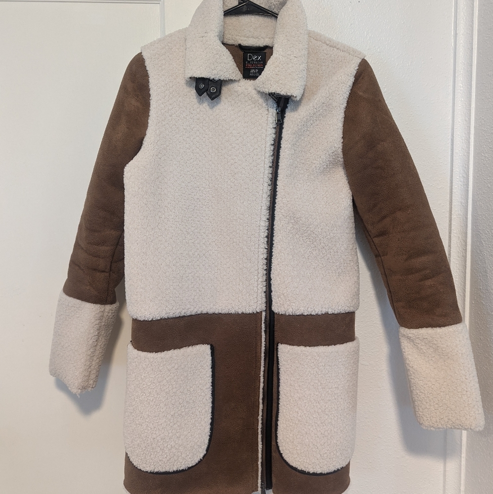Dex Faux Suede and Shearling Jacket